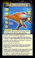 DeepWars - Scaly Horde Force Profile Cards - Tarot Sized