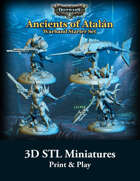 DeepWars - Ancients of Atalan Warband STL - 3D printable miniatures