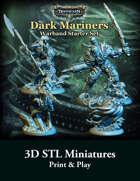 DeepWars - Dark Mariners Warband STL - 3D printable miniatures