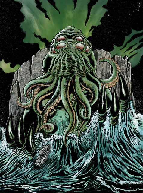 lovecraft yugioh cards Vermilion Collection - A-K Cthulhu Mythos Playing The Black CTHULHU cards. The myth of