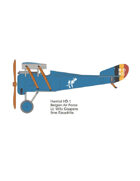 1/48 Hanriot HD.1 (Willy Coppens) paper model