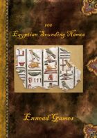 100 Egyptian Sounding Names
