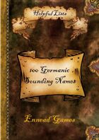 100 Germanic Sounding Names