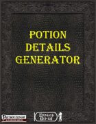 [PFRPG] - Potion Details Generator