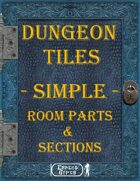 [Tiles] - Dungeon Tiles - Simple - Room Parts & Sections