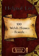 100 Welsh Names - Female