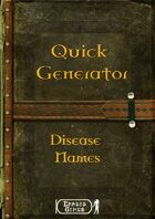 Quick Generator - Disease Names