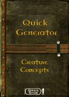 Quick Generator - Creature Concept