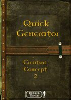 Quick Generator - Creature Concept 2