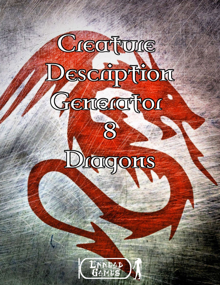 Creature Description Generator Volume 8 - Dragons - Ennead Games | Creature  Descriptions | DriveThruRPG