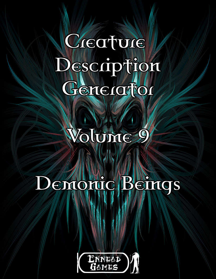 Creature Description Generator Volume 9 - Demonic Beings - Ennead Games ...