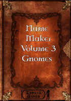 Name Maker Volume 3 - Gnomes
