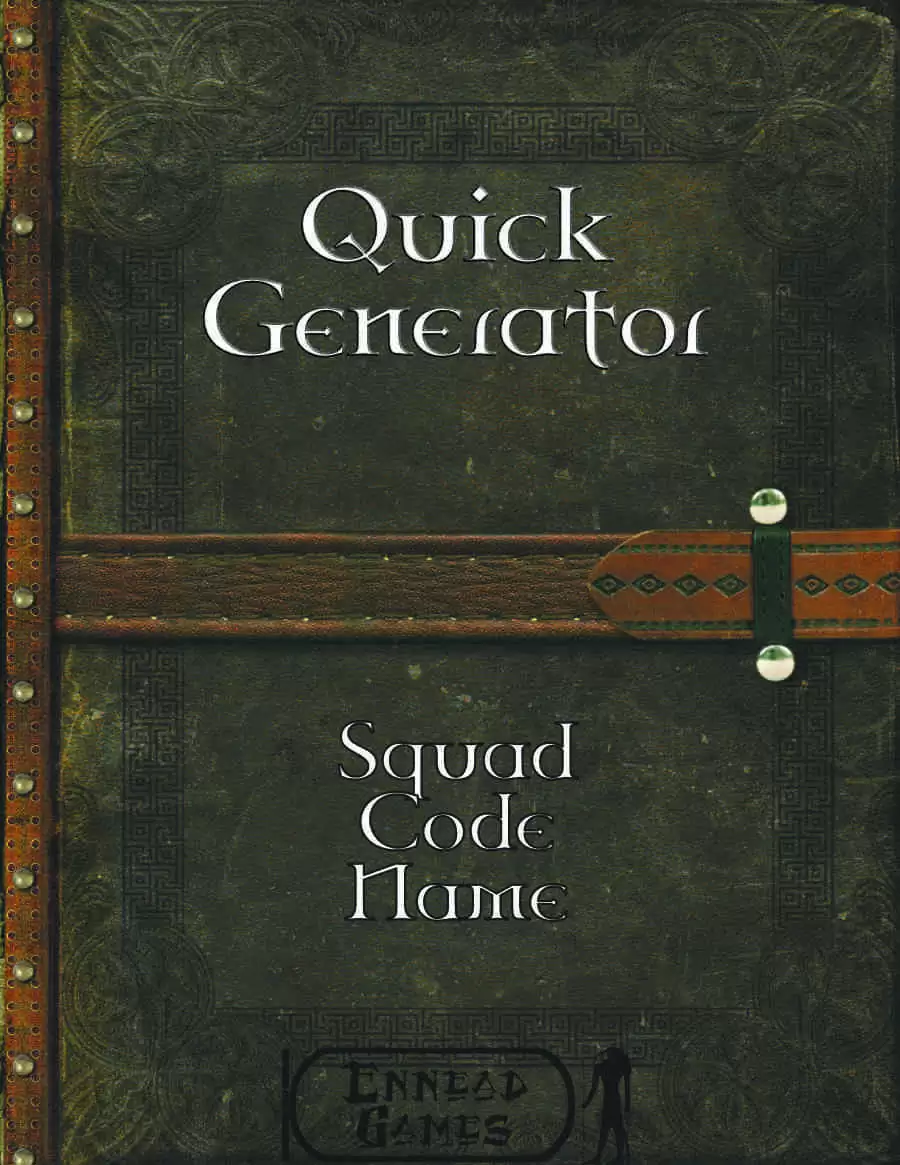 Quick Generator - Squad Code Name - Ennead Games | Quick Gens ...