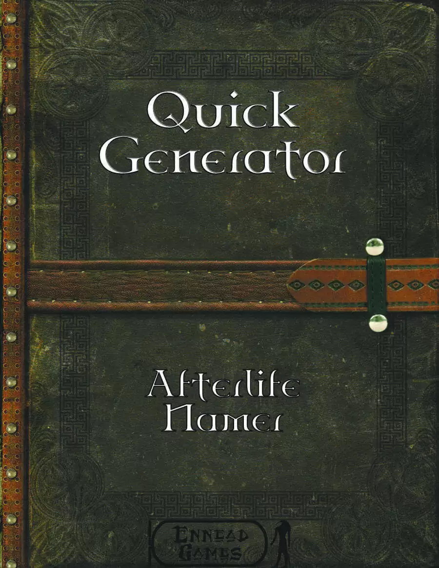 Quick Generator - Afterlife Namer - Ennead Games | Quick Gens ...