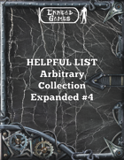 Helpful List Arbitrary Collection Expanded Volume 4