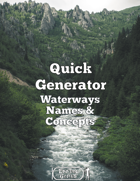Quick Generator Waterways Names & Concepts