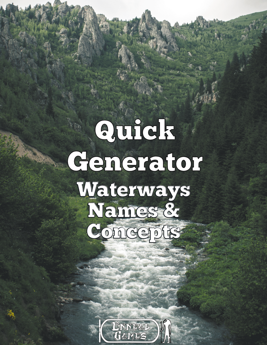Quick Generator Waterways Names & Concepts - Ennead Games | Quick Gens ...