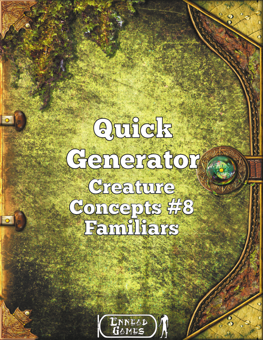 Quick Generator Creature Concepts #8 Familiars - Ennead Games | Quick ...