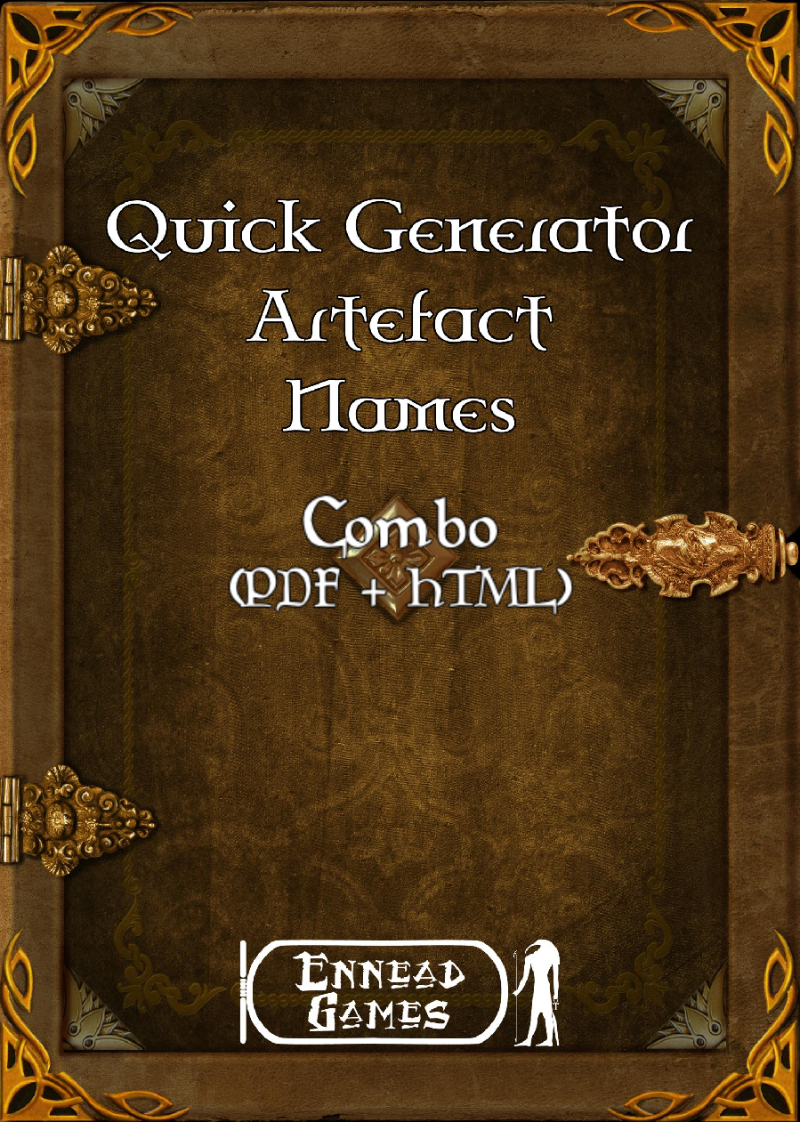 Quick Generator - Artefact Name [Combo] - Ennead Games | Combos - PDF ...