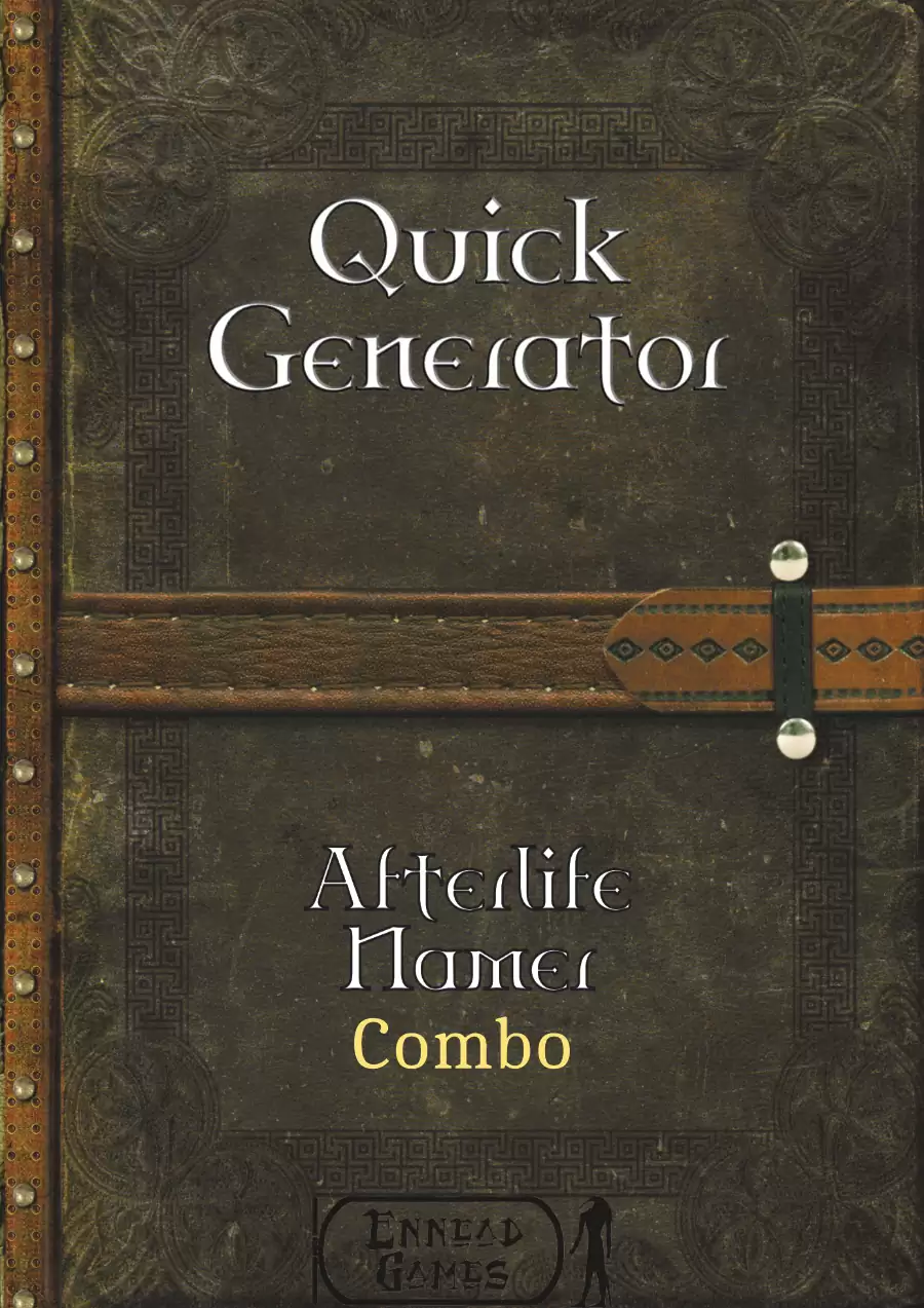 Quick Gen - Afterlife Namer [combo] - Ennead Games | Combos - PDF ...