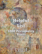 Helpful List 1000 Personality Traits