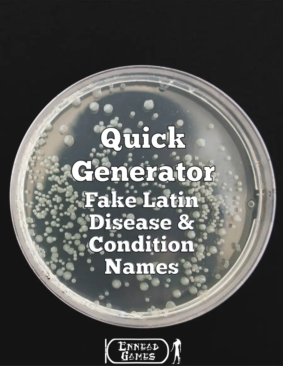 QG - Fake Latin Disease & Condition Names