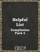 Helpful List Compilation Pack 5