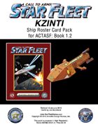 A Call to Arms: Star Fleet Book 1.2: Kzinti Ship Roster Card Pack