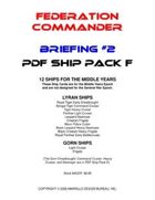 Federation Commander: Briefing #2 Ship Pack F