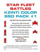 Star Fleet Battles: Kzinti Color SSD Pack #1