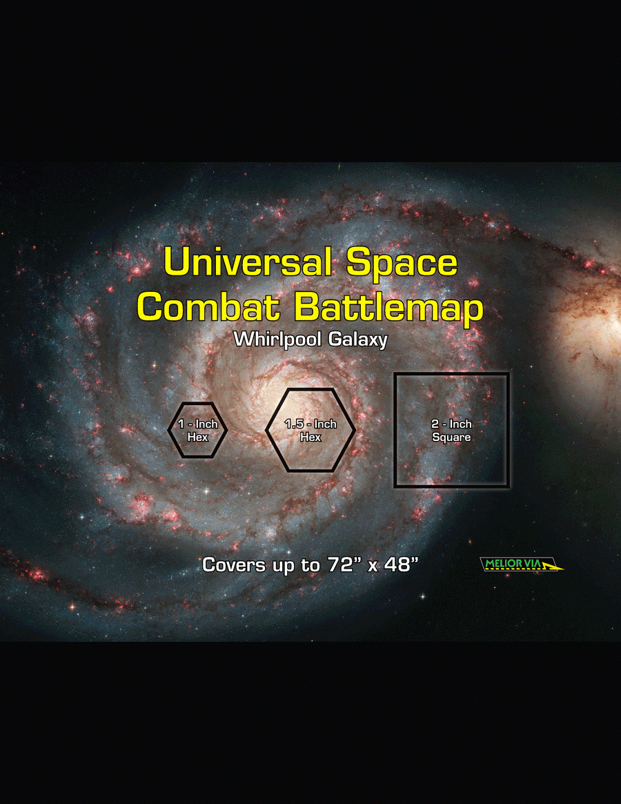 Universal Space Combat Battlemap - Whirlpool Galaxy