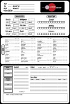Clement Sector Fillable Character Sheet