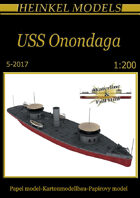 1/200 USS Onondaga Paper Model