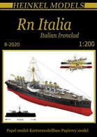 1200 Italian Ironclad Italia Paper Model