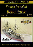 1/200 1878 French Ironclad La Redoutable Paper Model
