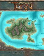 An Gearesdan 20 x 20 miles: A Torn World Overland Map