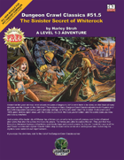 Free RPG Day 2007 – DCC: The Sinister Secret of Whiterock