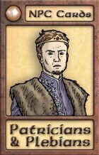 NPC Cards: Patricians & Plebians