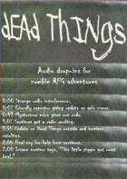 Dead Things: End of the world sound drop-ins