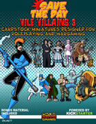 Vile Villains Paper Minis Set Three