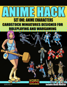 The Anime Hack Paper Miniatures - Heroes
