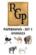 RGP004 - Paper Minis - Set 1: Animals