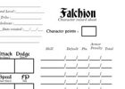 Falchion NPC Record Sheet