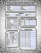 Invulnerable RPG Form-Fill Character Sheet