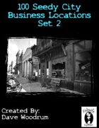 100 Seedy City Business Locations Set 2