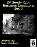 100 Seedy City Business Locations Set 3