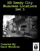 100 Seedy City Business Locations Set 5