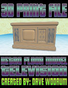 Retro Floor Model Television (3D Printing)
