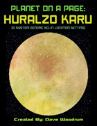Planet On A Page: Huralzo Karu
