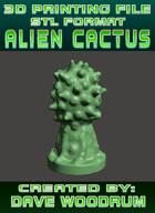 3D Print File: Alien Cactus (Space and Multiple Settings)